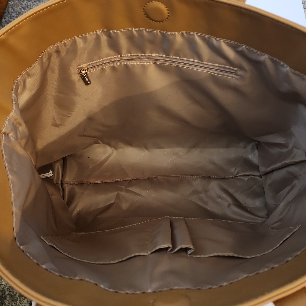 Alessandra Tan Leather Tote Bag - Picture 5 of 14